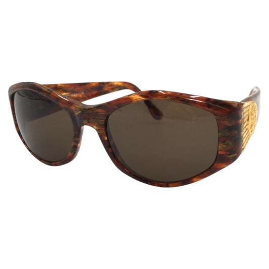 FENDI フェンディ ヴィンテージ ブラウン ゴールド プラスチック FS 309 5618 col.185 140 サングラス バタフライ  レディース
