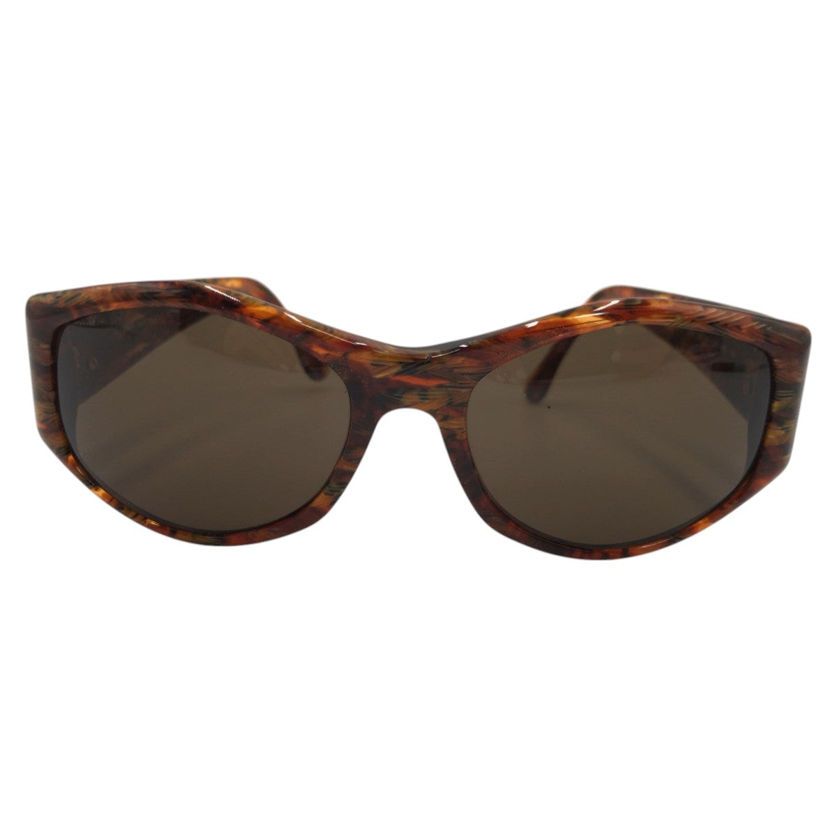 FENDI フェンディ ヴィンテージ ブラウン ゴールド プラスチック FS 309 5618 col.185 140 サングラス バタフライ  レディース