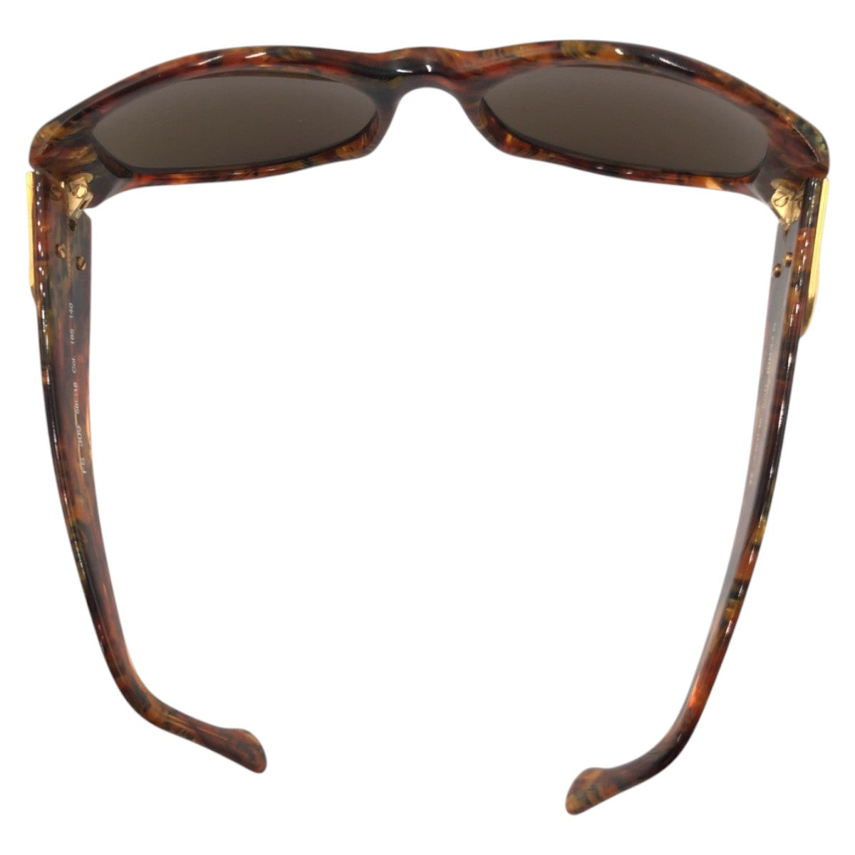 FENDI フェンディ ヴィンテージ ブラウン ゴールド プラスチック FS 309 5618 col.185 140 サングラス バタフライ  レディース