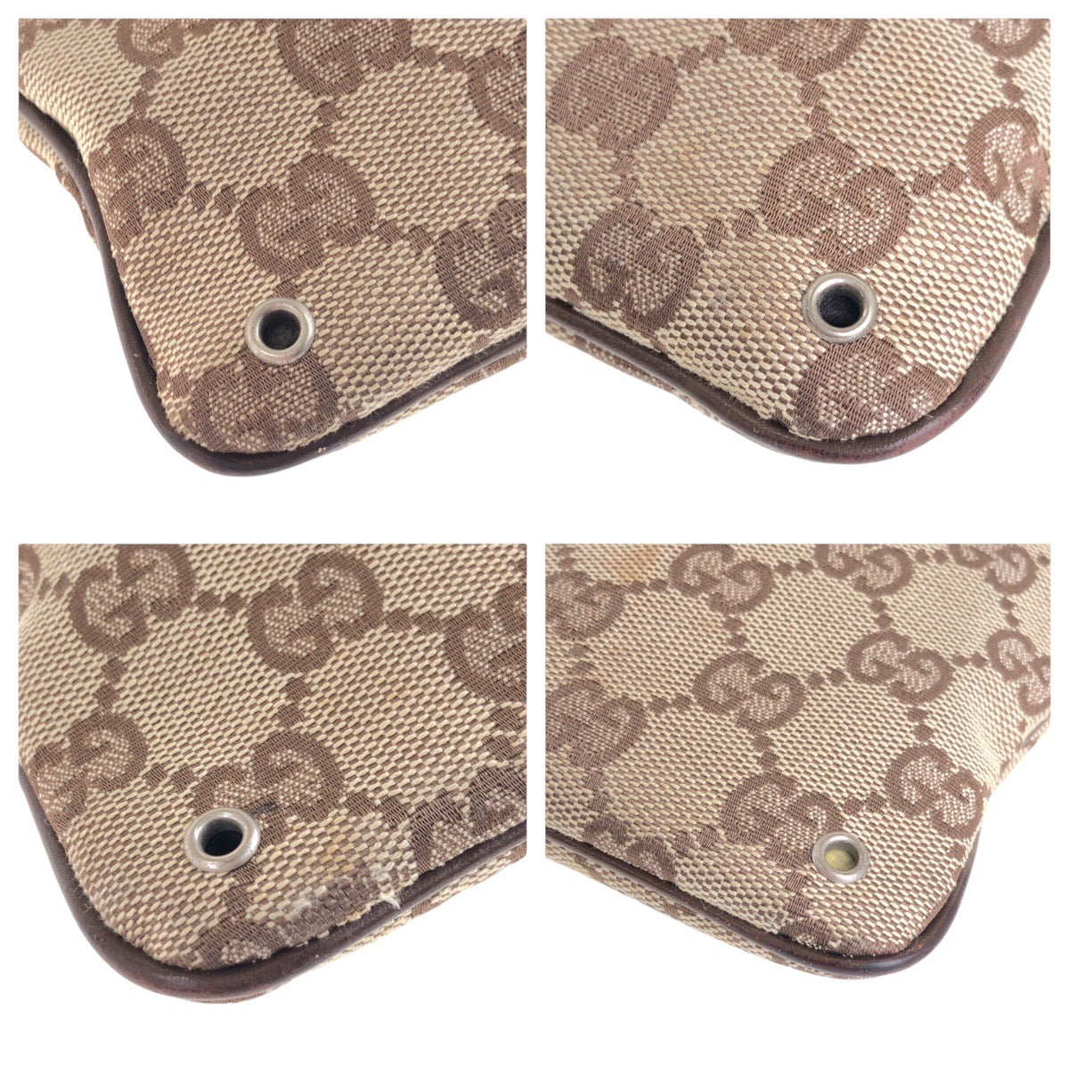 14336
GUCCI グッチ ベージュ シルバー金具 GGキャンバス / レザー 90476 斜め掛け ショルダーバッグ 男女兼用  レディース