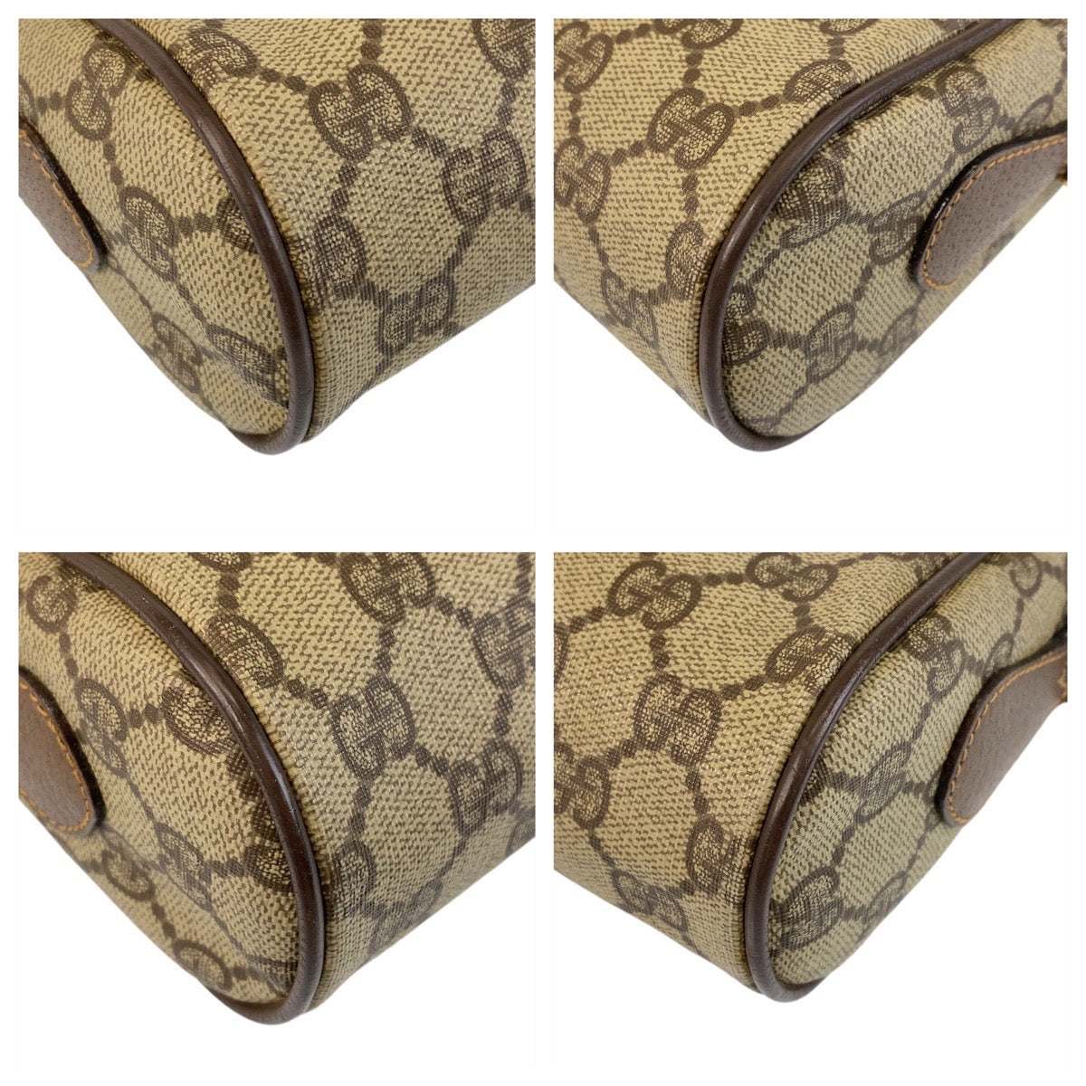 14337
GUCCI グッチ シェリーライン ブラウン ベージュ ゴールド金具 GGスプリームキャンバス / レザー 4023 ショルダーバッグ ポシェット  レディース