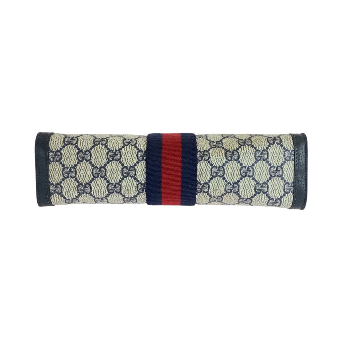 14339
GUCCI グッチ ヴィンテージ シェリーライン オールドグッチ ネイビー マルチカラー GGスプリームキャンバス / レザー 89 01 002 クラッチバッグ セカンドバッグ  メンズ