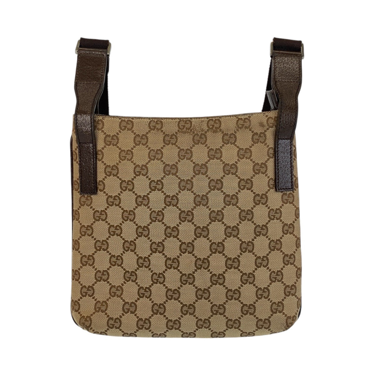 14341
GUCCI グッチ ブラウン ベージュ GGキャンバス 122793 斜め掛け ショルダーバッグ メッセンジャーバッグ  レディース