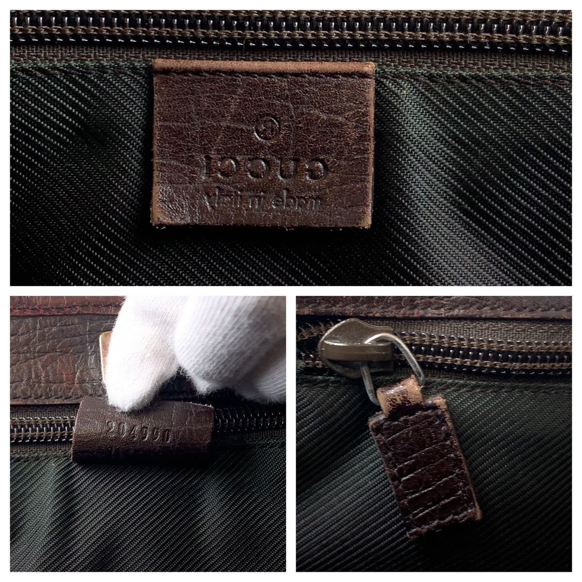 14342
GUCCI グッチ ブラウン ベージュ シルバー金具 GGスプリームキャンバス 204990 トートバッグ ショルダーバッグ  レディース