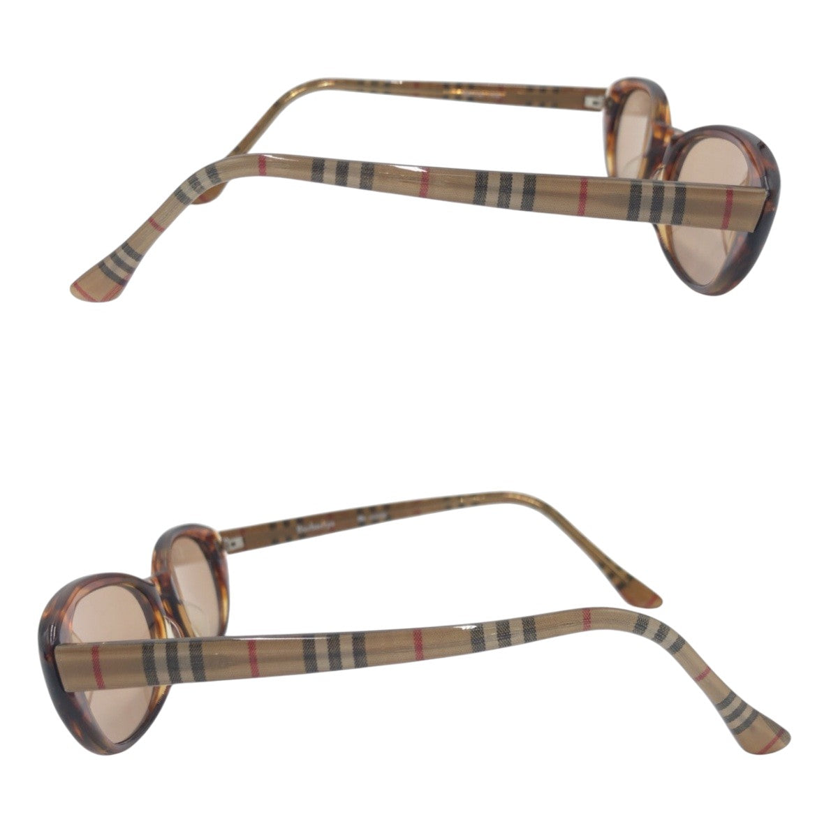 14344
BURBERRY バーバリー チェック ブラウン プラスチック 4818 148 サングラス スクエア  レディース