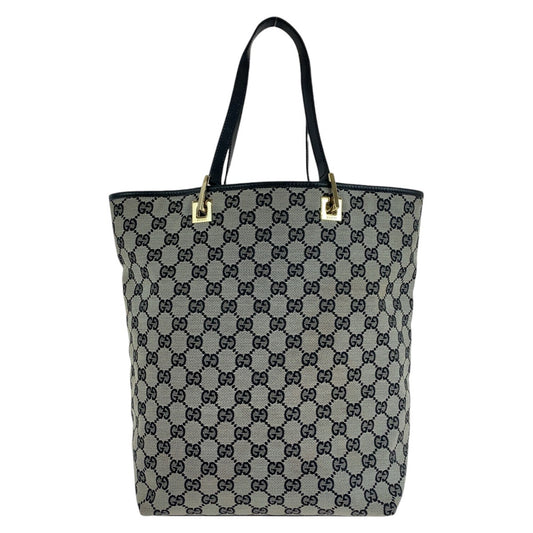 14345
GUCCI グッチ グレー ブラック ゴールド金具 GGキャンバス / レザー 002 1098 トートバッグ ショルダーバッグ  レディース