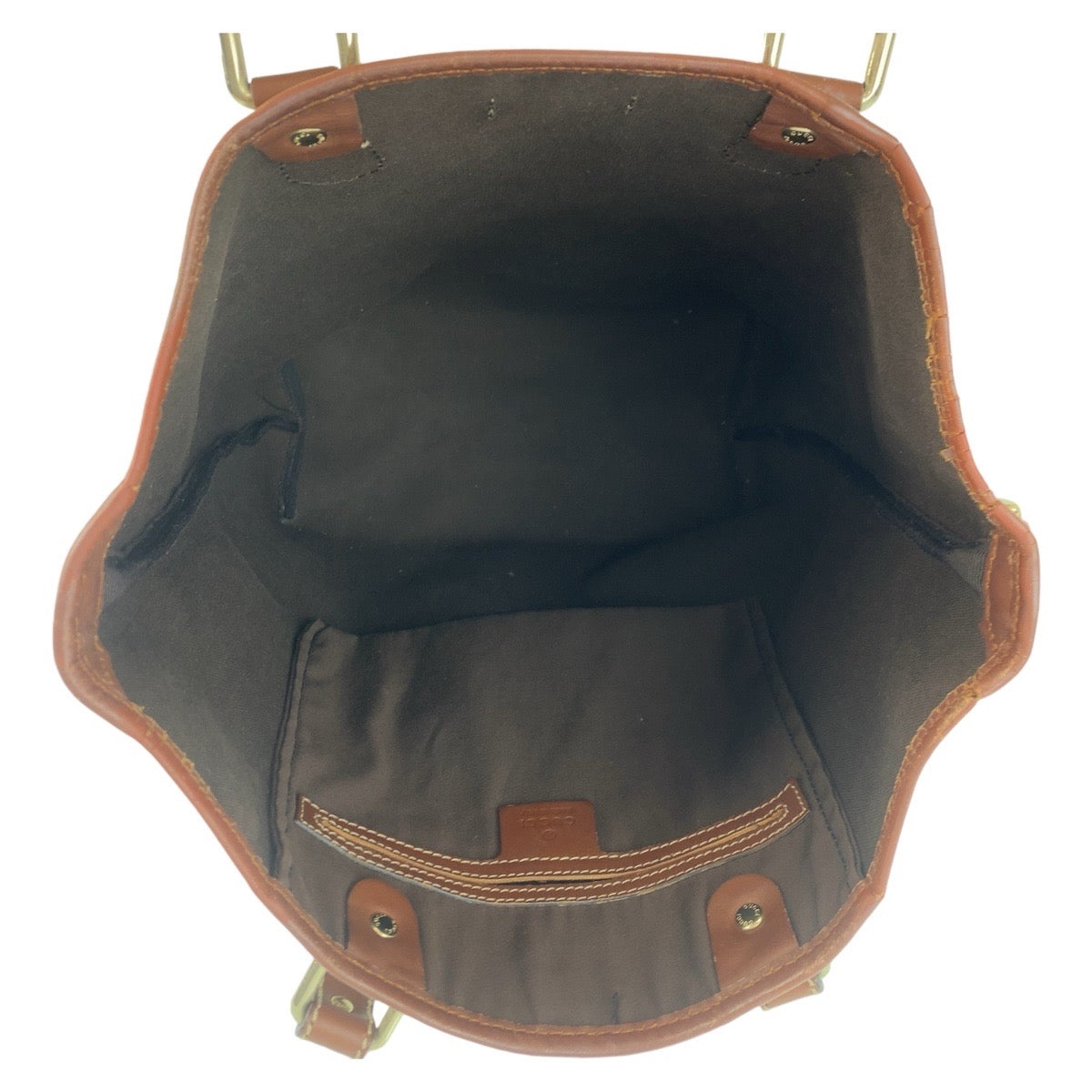 14348
GUCCI グッチ ブラウン ゴールド金具 GGスプリームキャンバス / レザー 189896 トートバッグ ショルダーバッグ  レディース