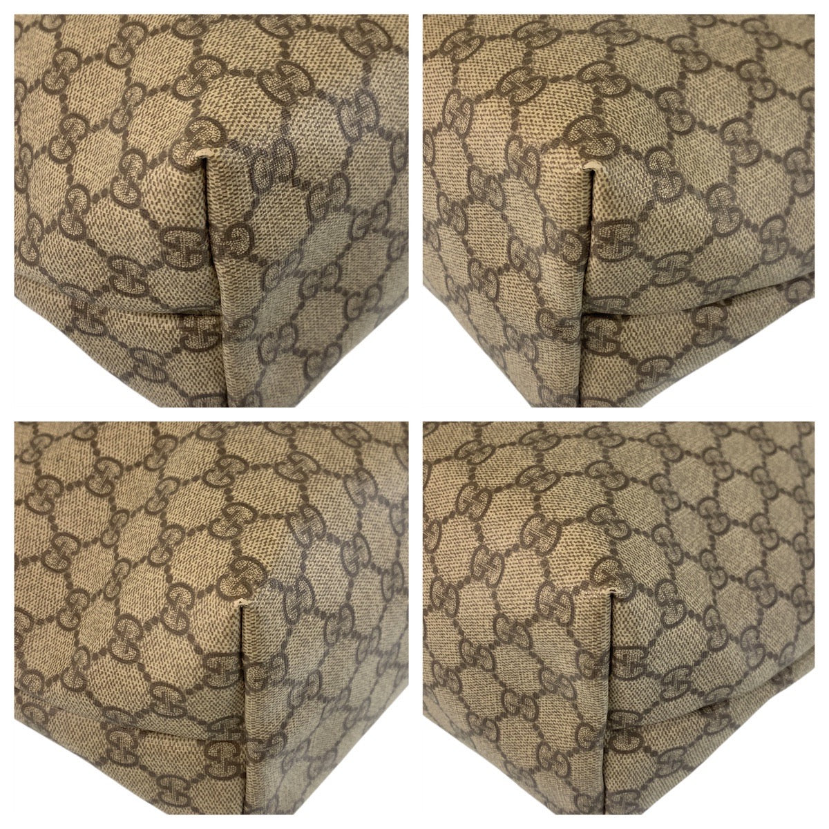 14348
GUCCI グッチ ブラウン ゴールド金具 GGスプリームキャンバス / レザー 189896 トートバッグ ショルダーバッグ  レディース