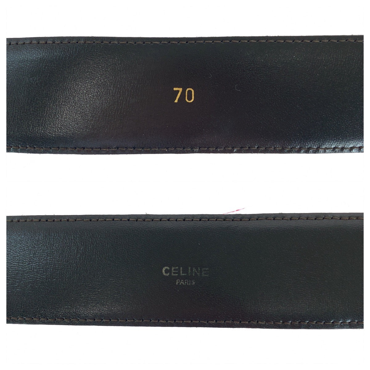 14349
CELINE セリーヌ ヴィンテージ ホースビット 70cm ブラック 黒 レザー ベルト  レディース