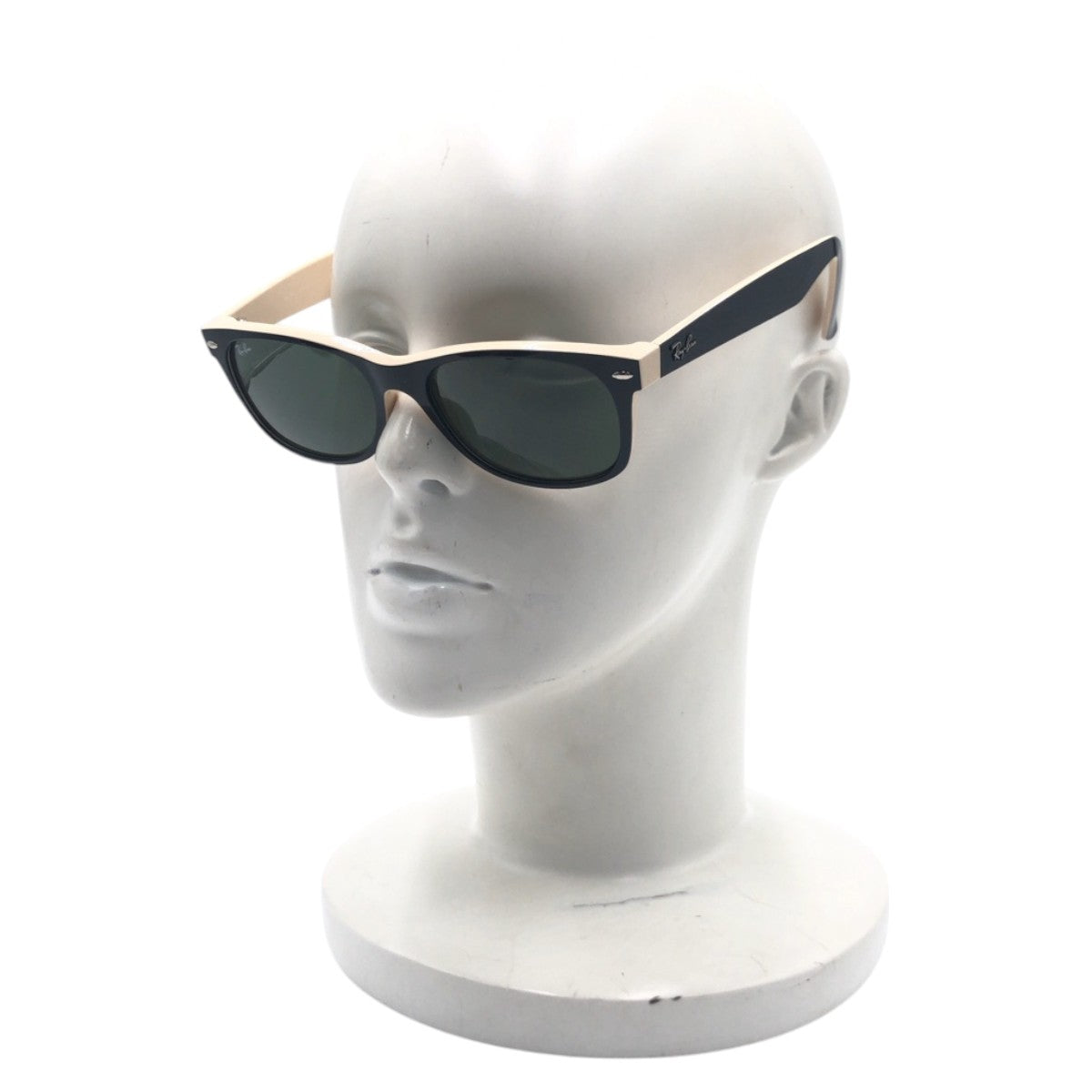 14350
Ray-Ban レイバン NEW WAYFARER ブラック 黒 ベージュ プラスチック RB2132 875 55□18 3N サングラス 男女兼用 ウェリントン  メンズ