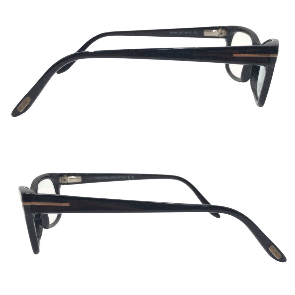 TOM FORD トムフォード ブラック 黒 プラスチック TF5184 001 52◻︎18 135 メガネフレーム  レディース