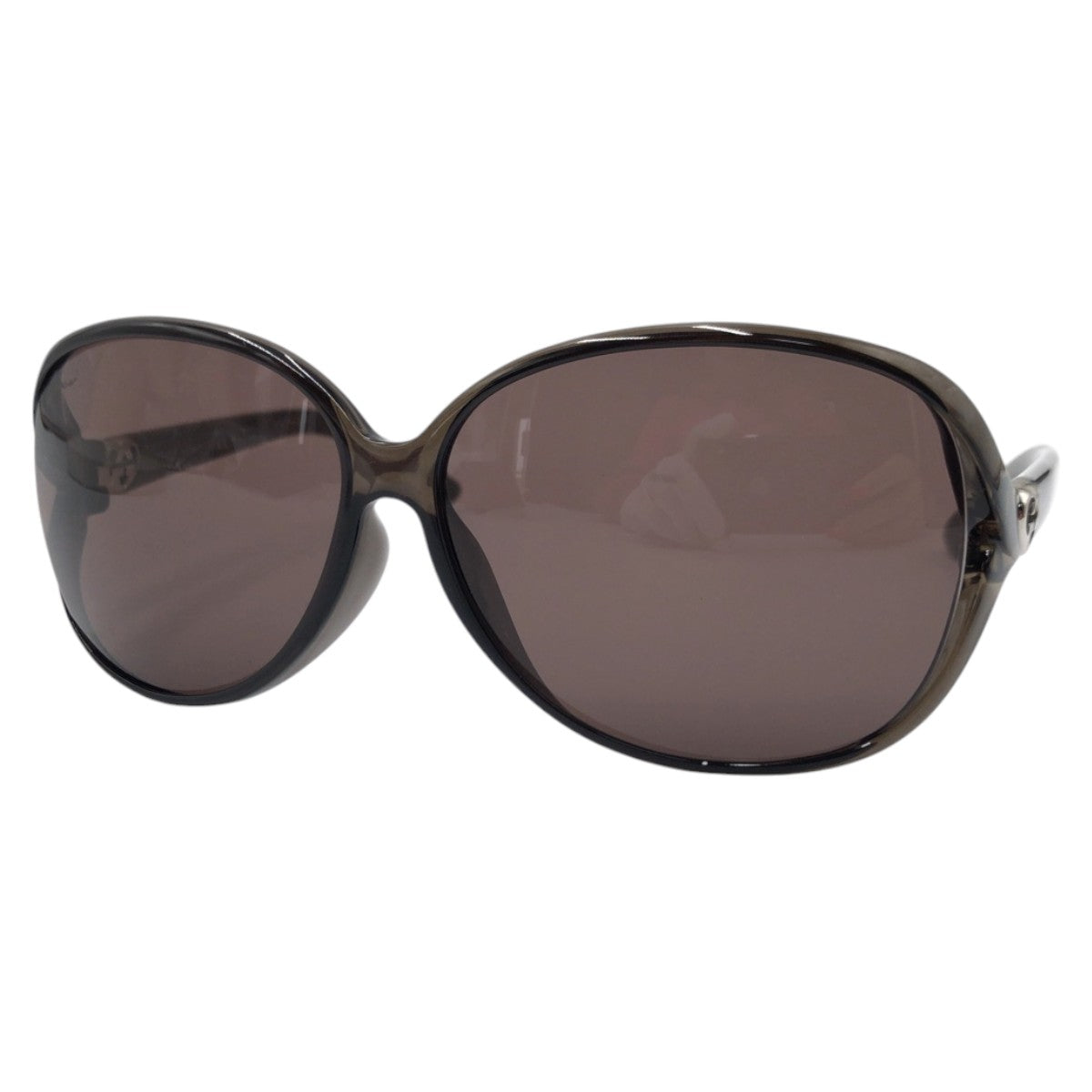 GUCCI グッチ インターロッキングGハート GG柄 ブラウン グリーン グレー プラスチック GG 3792/F/S ML/SB 64□13 125 サングラス バタフライ  レディース