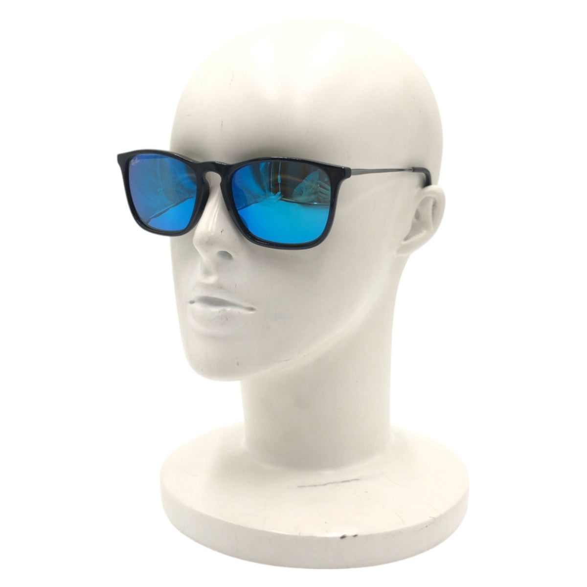 Ray-Ban Chris Blue Mirror Black Plastic/Metal RB4187-F 601/55 5418 145 3N Sunglasses Wellington Men's