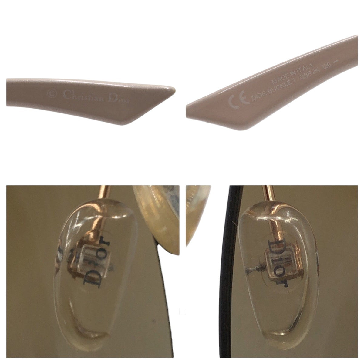 14353
Christian Dior クリスチャンディオール DIOR BUCKLE ブラウン ベージュ QBR2K 120 サングラス 男女兼用 スクエア  レディース