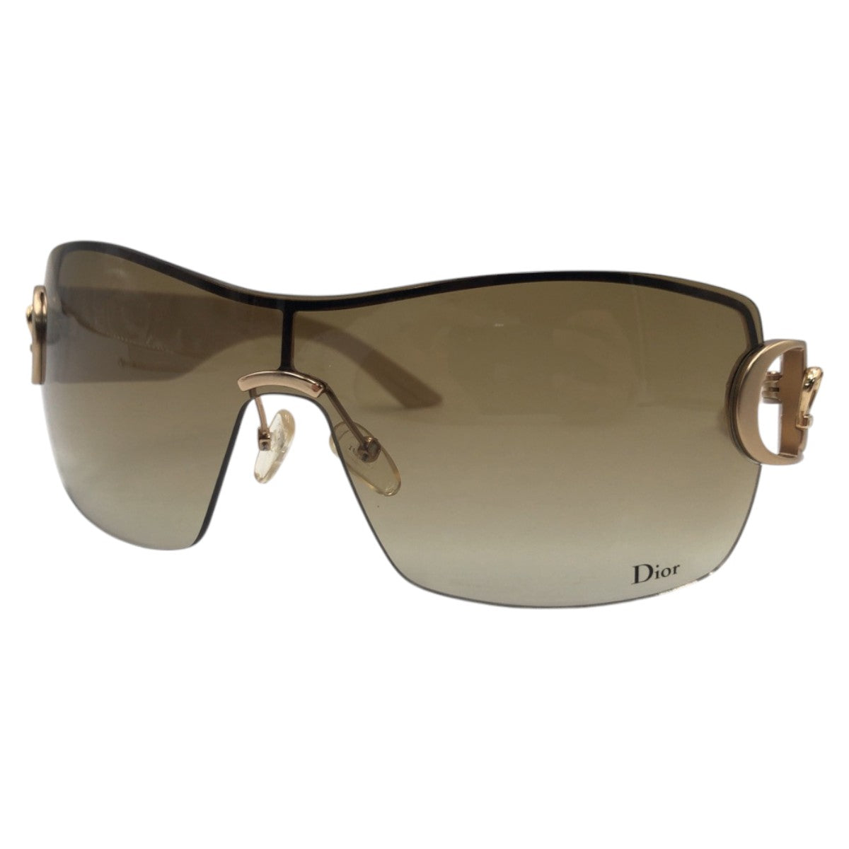 14353
Christian Dior クリスチャンディオール DIOR BUCKLE ブラウン ベージュ QBR2K 120 サングラス 男女兼用 スクエア  レディース