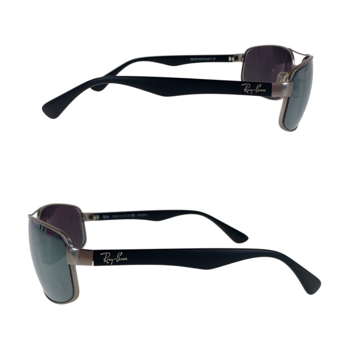 Ray-Ban Mirror Lens Black Gunmetal Plastic/Metal RB3445 029/K3 64◻︎17 3P Sunglasses Square Men's