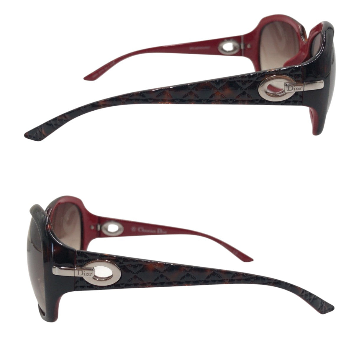 Christian Dior クリスチャンディオール マイレディディオール ブラウン レッド プラスチック 105CC 61□15 130 MCL02A069H サングラス バタフライ  レディース