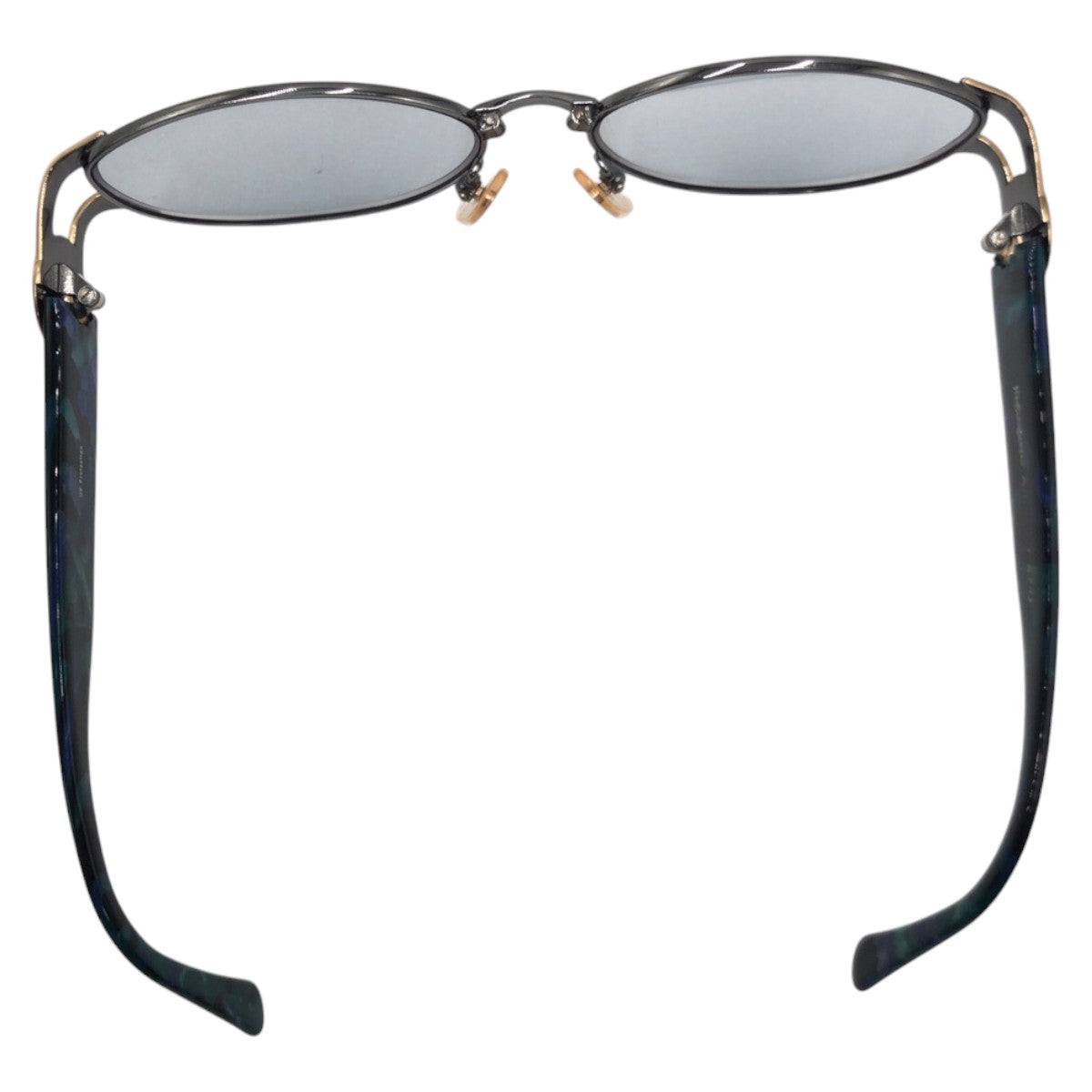 YVES SAINT LAURENT イヴ サンローラン ヴィンテージ YSL グリーン シルバー メタル 6BJ サングラス ウェリントン  レディース