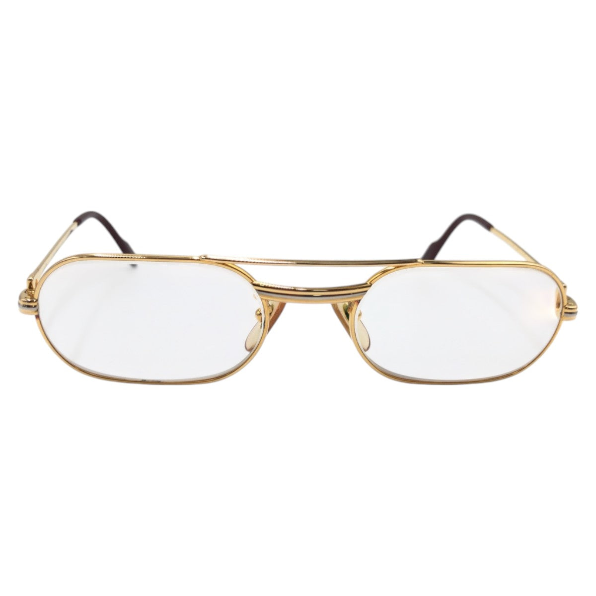 CARTIER カルティエ ゴールド メタル 130 5320 メガネフレーム  メンズ ABP34