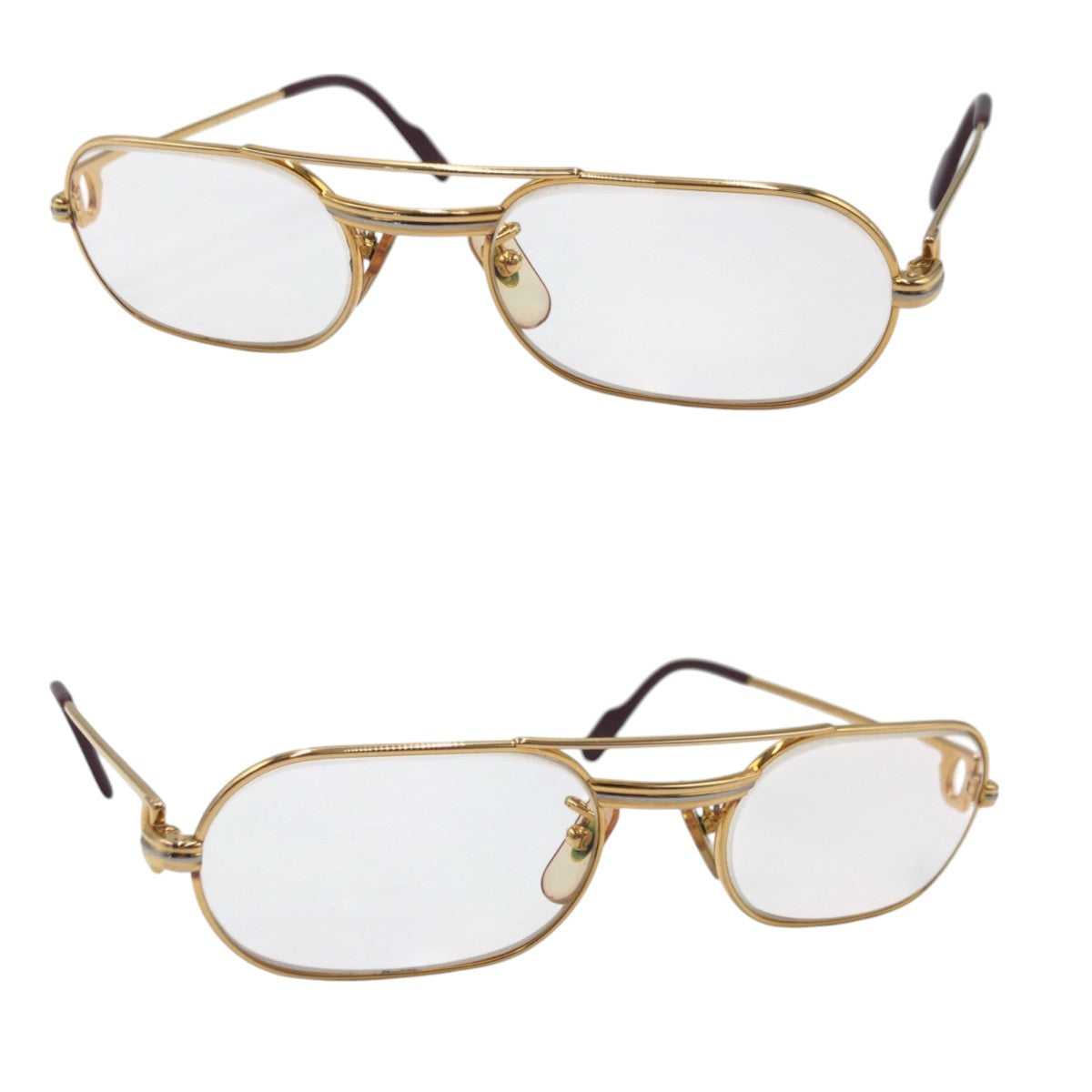CARTIER カルティエ ゴールド メタル 130 5320 メガネフレーム  メンズ ABP34