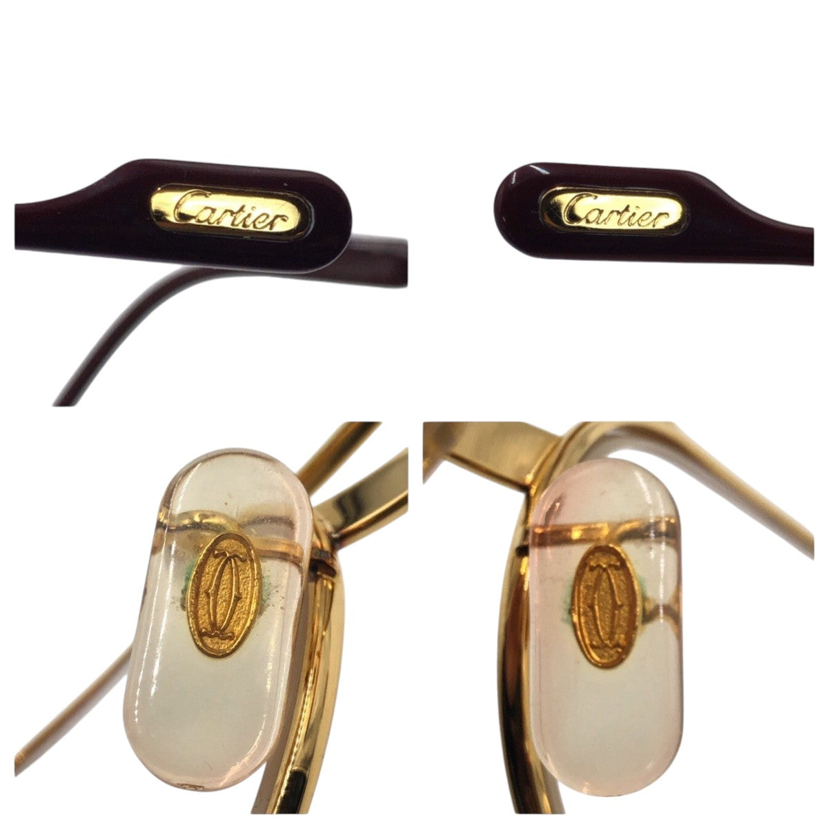 CARTIER カルティエ ゴールド メタル 130 5320 メガネフレーム  メンズ ABP34