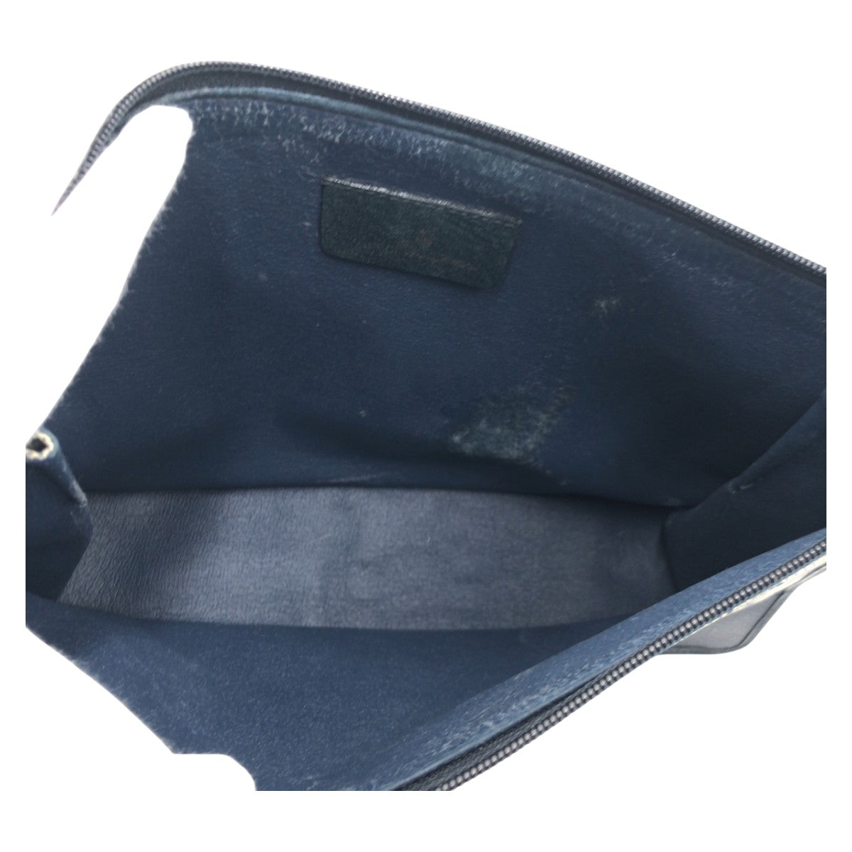13862
GUCCI グッチ ヴィンテージ ネイビー ゴールド金具 GGスプリームキャンバス 97 01 029 クラッチバッグ セカンドバッグ  レディース