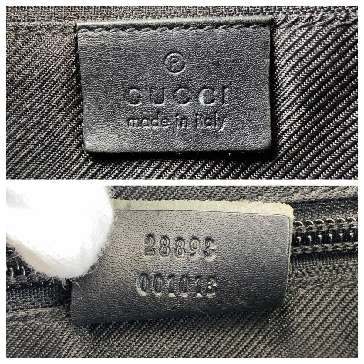17276
GUCCI グッチ ブラック 黒 GGキャンバス / レザー 28893 トートバッグ ショルダーバッグ  レディース