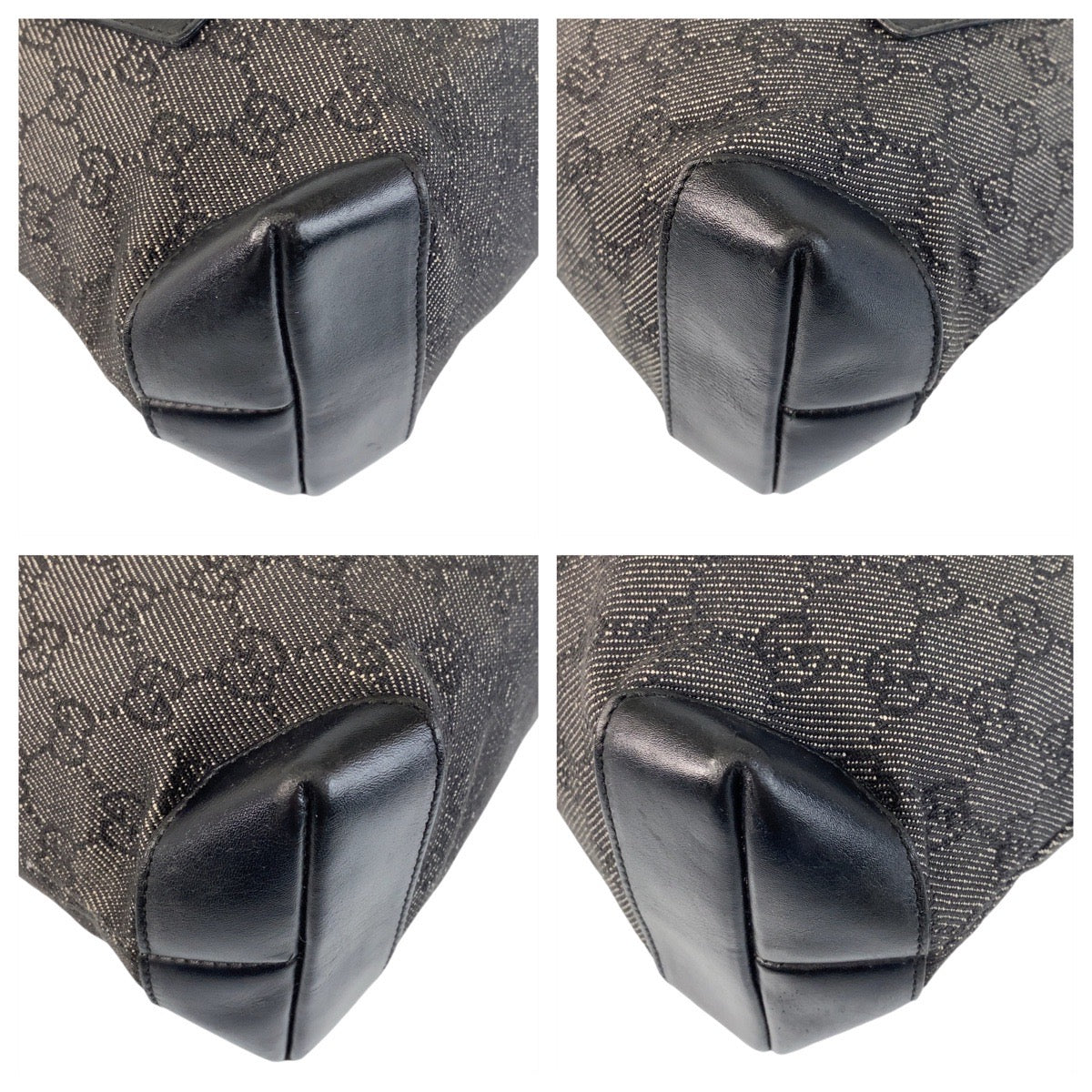 17276
GUCCI グッチ ブラック 黒 GGキャンバス / レザー 28893 トートバッグ ショルダーバッグ  レディース