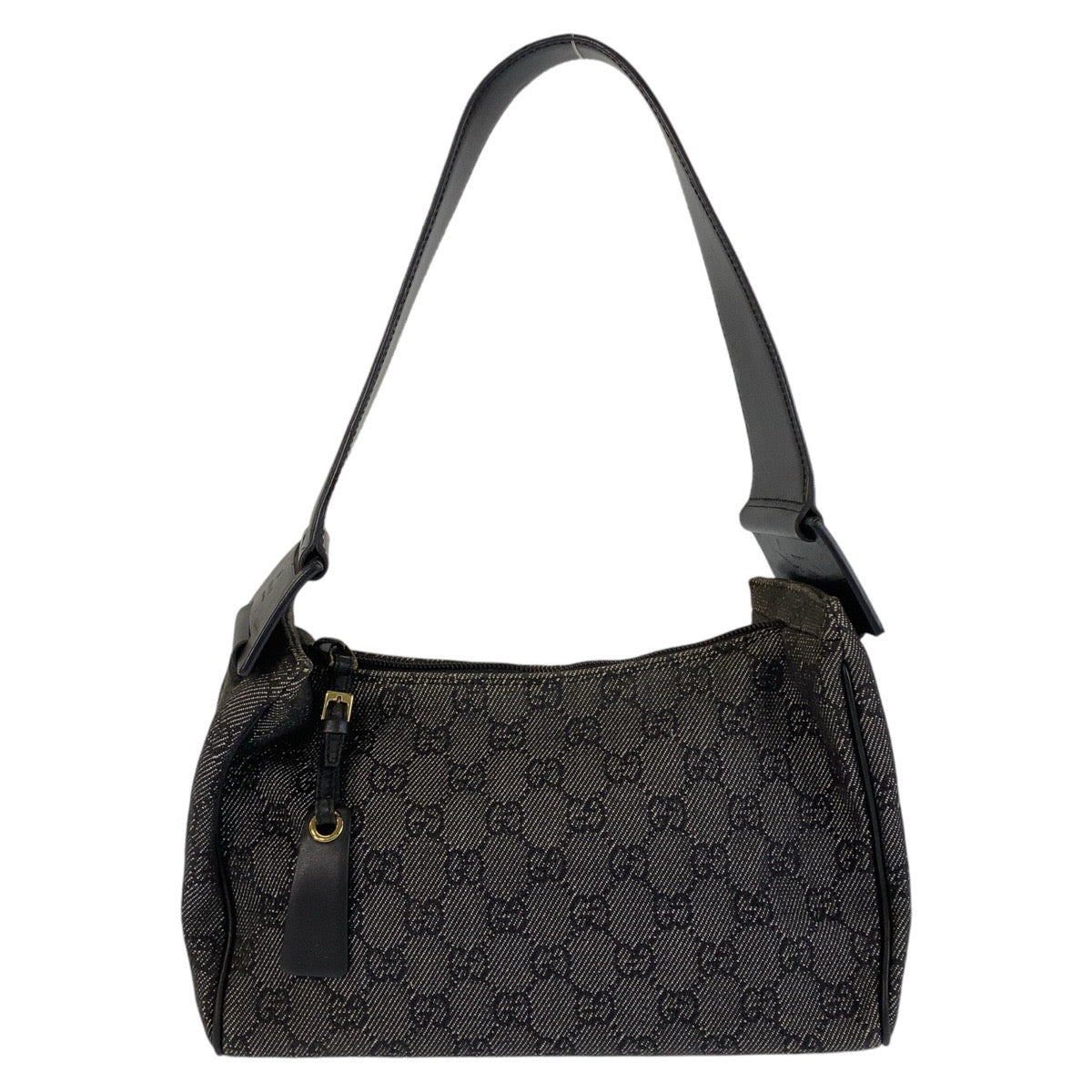 14358
GUCCI グッチ ブラック 黒 ゴールド金具 GGキャンバス / レザー 92699 ショルダーバッグ  レディース