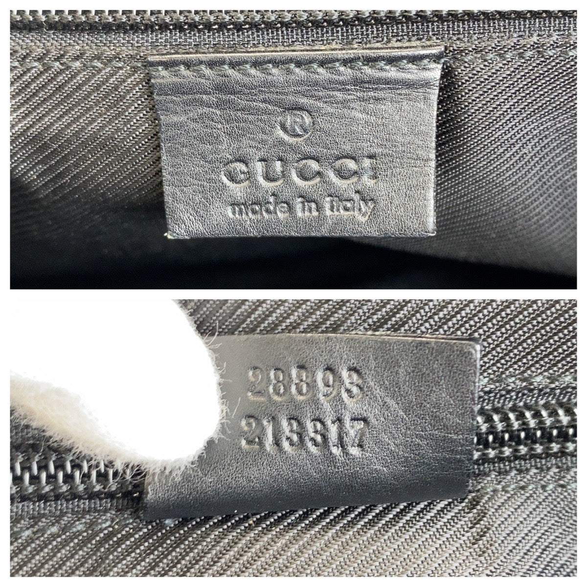 18021
GUCCI グッチ ブラック 黒 GGキャンバス / レザー 28893 トートバッグ ショルダーバッグ  レディース AB33
