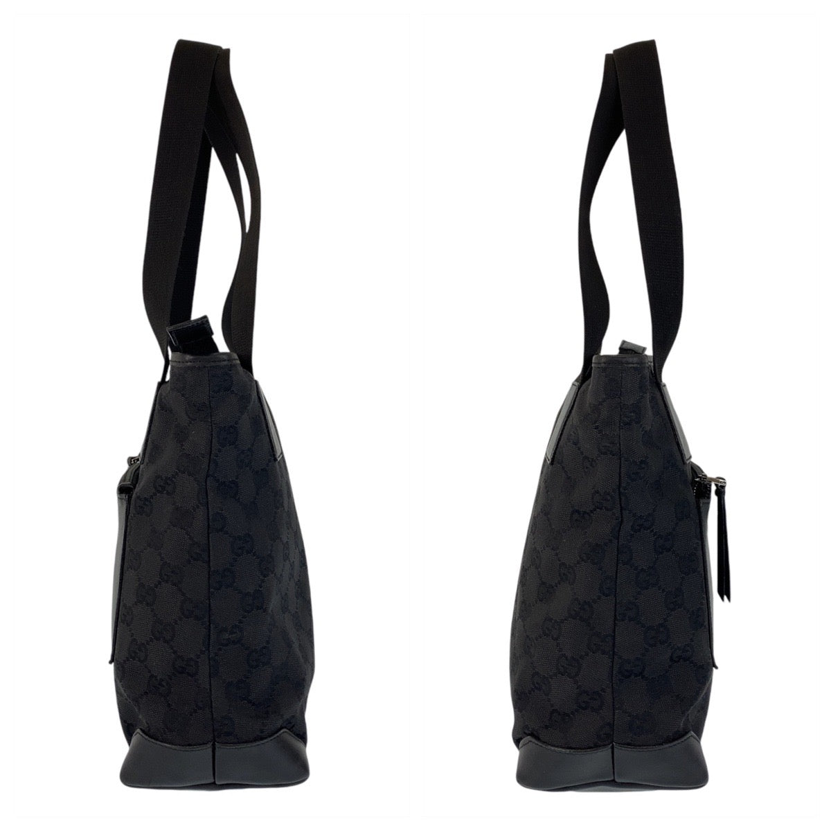 13863
GUCCI グッチ ブラック 黒 GGキャンバス / レザー 28893 トートバッグ ショルダーバッグ  レディース