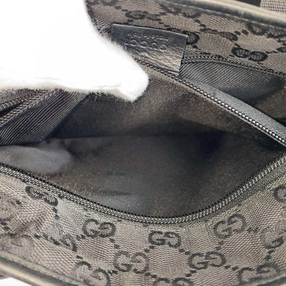 13863
GUCCI グッチ ブラック 黒 GGキャンバス / レザー 28893 トートバッグ ショルダーバッグ  レディース