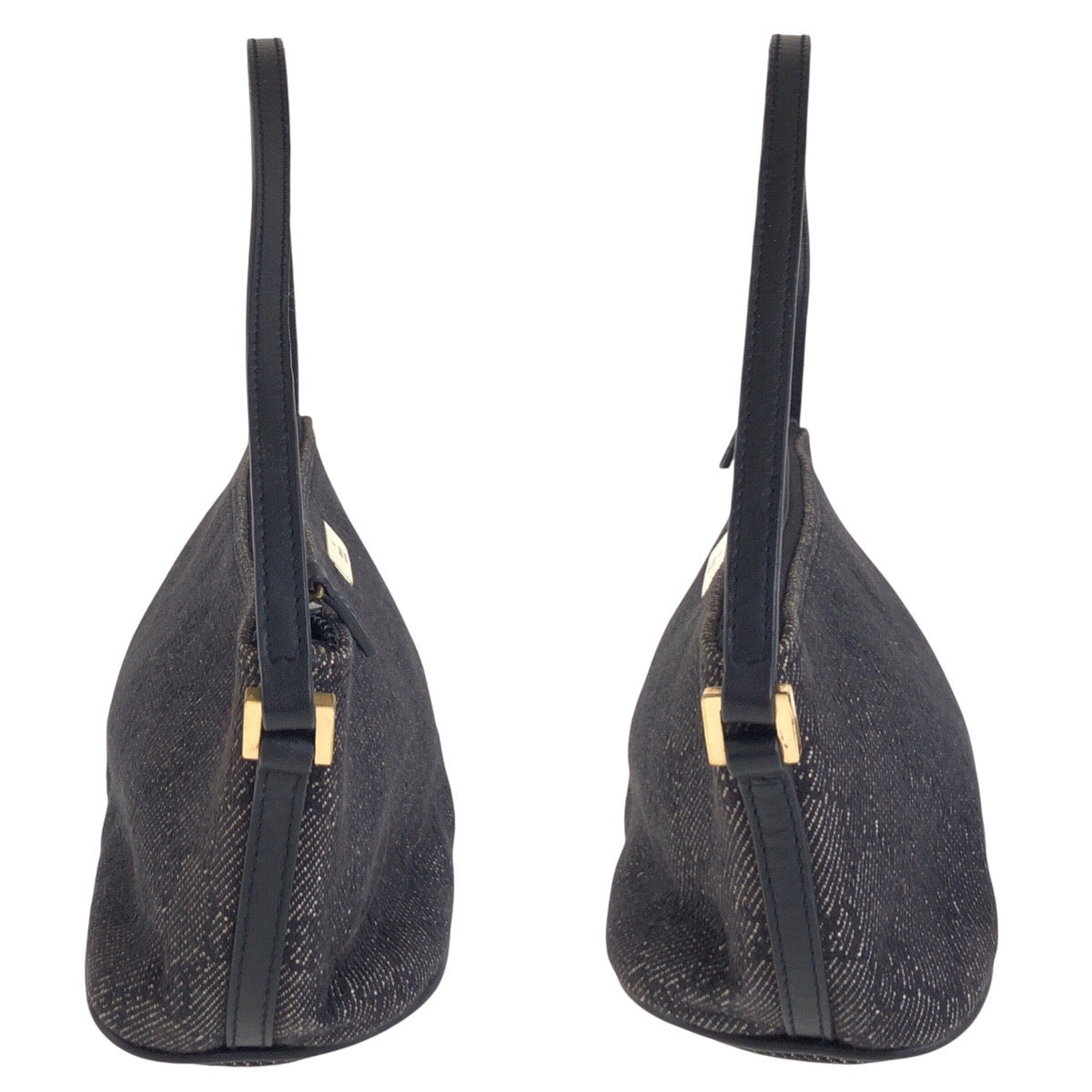 13866
GUCCI グッチ ブラック 黒 ゴールド金具 GGキャンバス / レザー 7198 ハンドバッグ アクセサリーポーチ  レディース