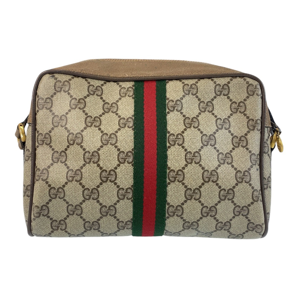 14360
GUCCI グッチ シェリーライン ベージュ ゴールド金具 GGスプリームキャンバス / レザー 68 02 004 斜め掛け ショルダーバッグ メッセンジャーバッグ  レディース