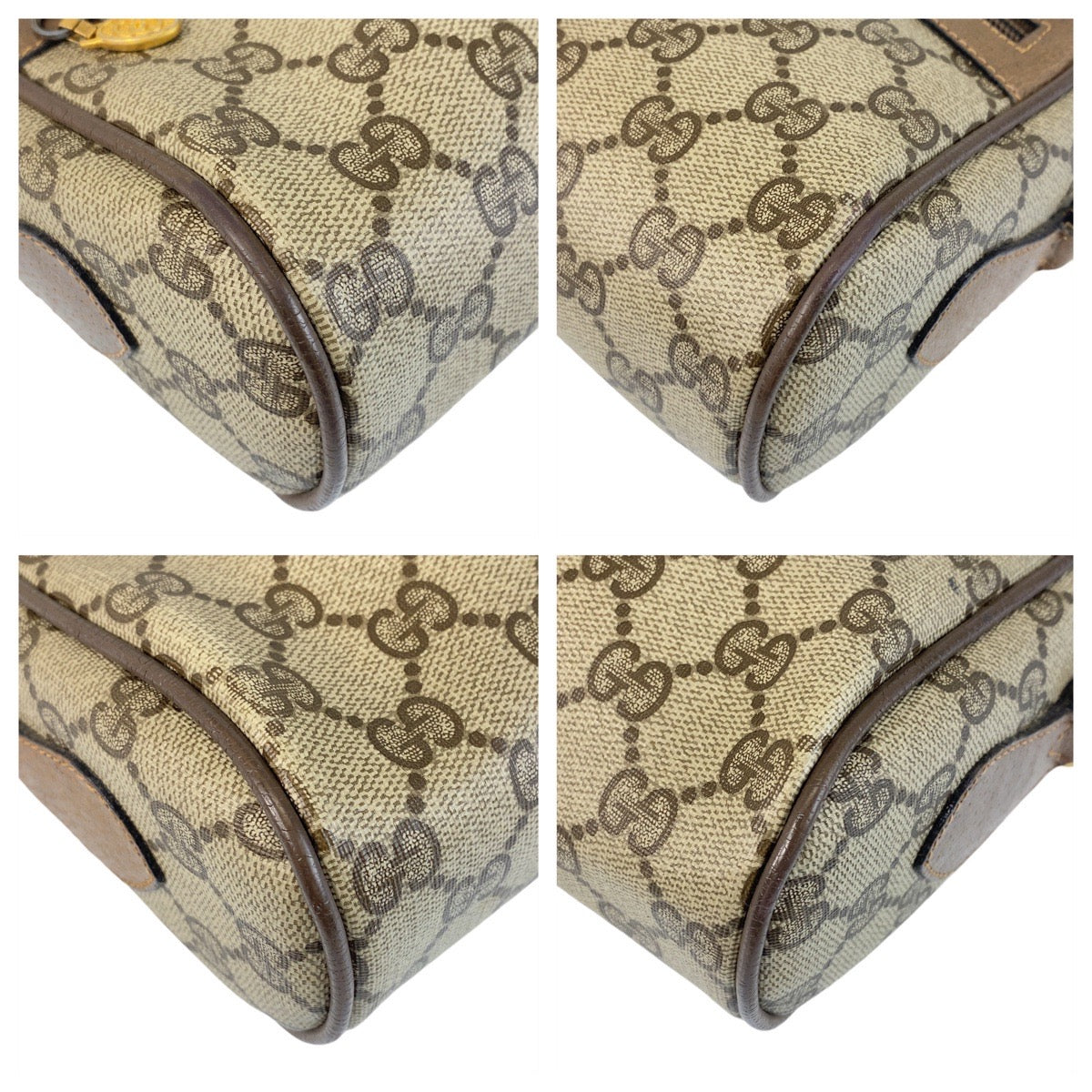 14360
GUCCI グッチ シェリーライン ベージュ ゴールド金具 GGスプリームキャンバス / レザー 68 02 004 斜め掛け ショルダーバッグ メッセンジャーバッグ  レディース