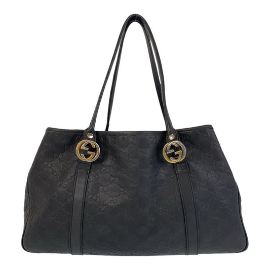 14361
GUCCI グッチ グッチシマ ブラック 黒 レザー 232957 トートバッグ ショルダーバッグ  レディース