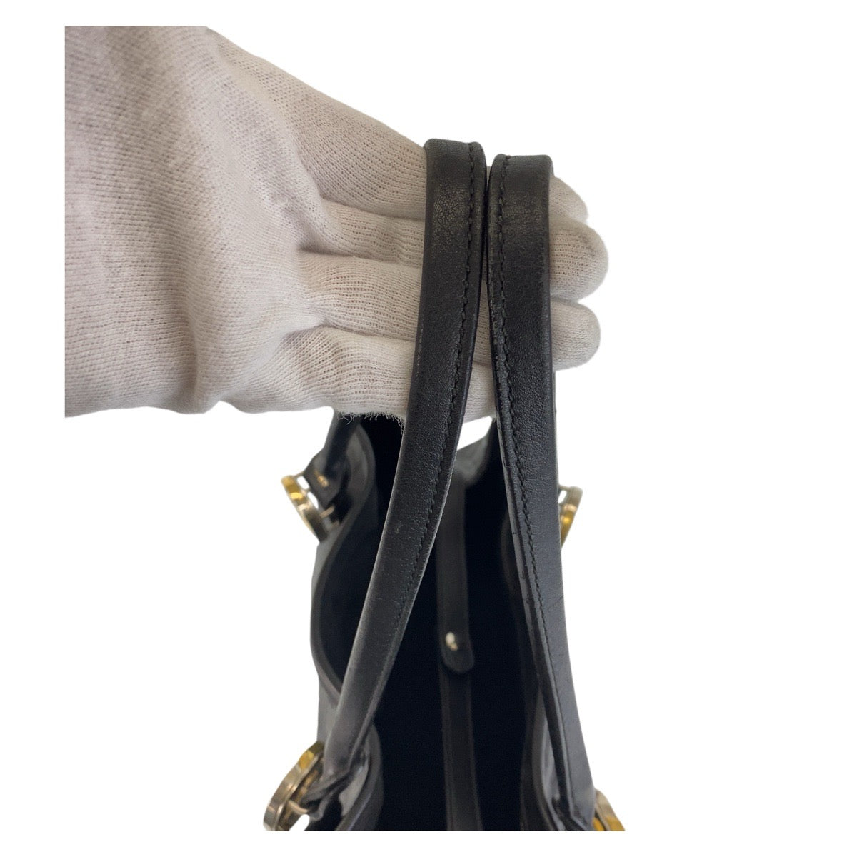 14361
GUCCI グッチ グッチシマ ブラック 黒 レザー 232957 トートバッグ ショルダーバッグ  レディース