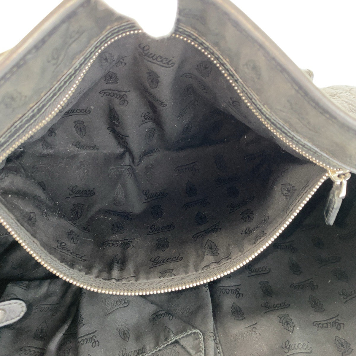 14361
GUCCI グッチ グッチシマ ブラック 黒 レザー 232957 トートバッグ ショルダーバッグ  レディース