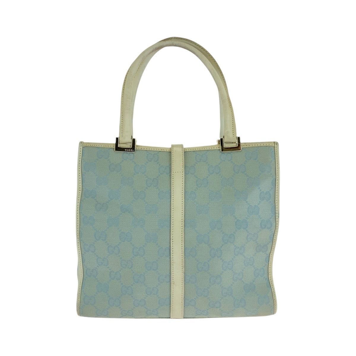 13867
GUCCI グッチ ジャッキーライン ライトブルー ゴールド金具 トートバッグ ハンドバッグ  レディース