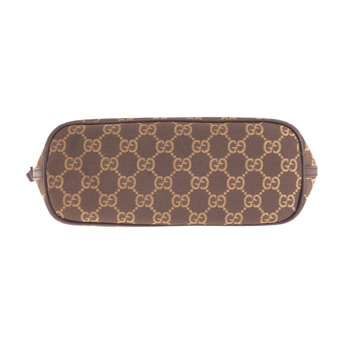 14362
GUCCI グッチ ブラウン シルバー金具 GGキャンバス 039 1103 アクセソワール  レディース