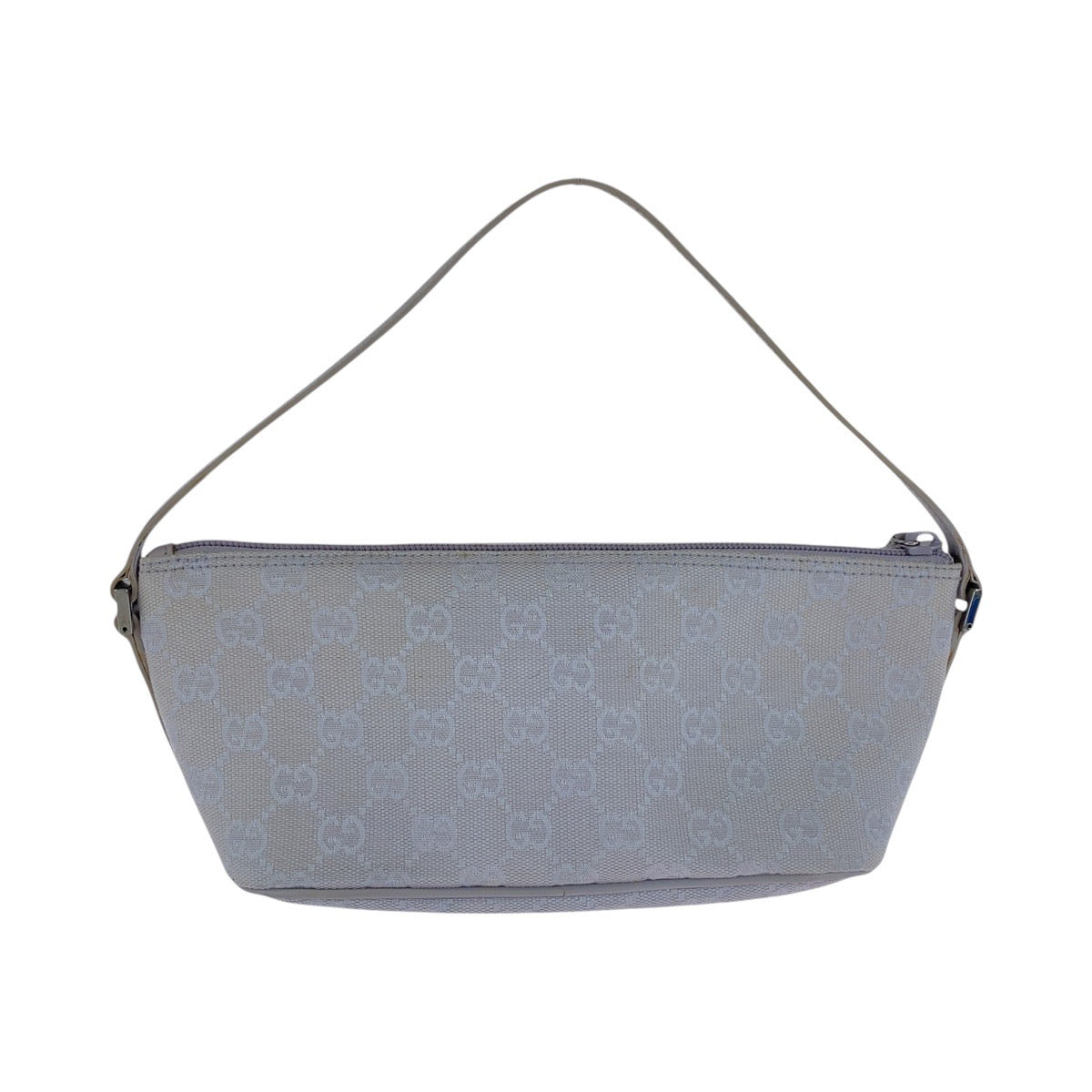 18001
GUCCI グッチ グレー シルバー金具 GGキャンバス / レザー 7198 ハンドバッグ アクセサリーポーチ レディース AB29