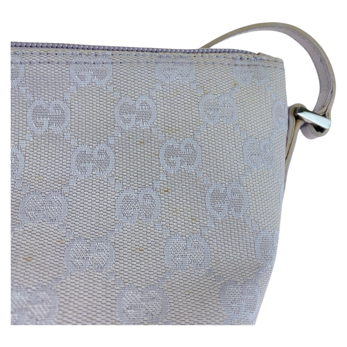 18001
GUCCI グッチ グレー シルバー金具 GGキャンバス / レザー 7198 ハンドバッグ アクセサリーポーチ レディース AB29
