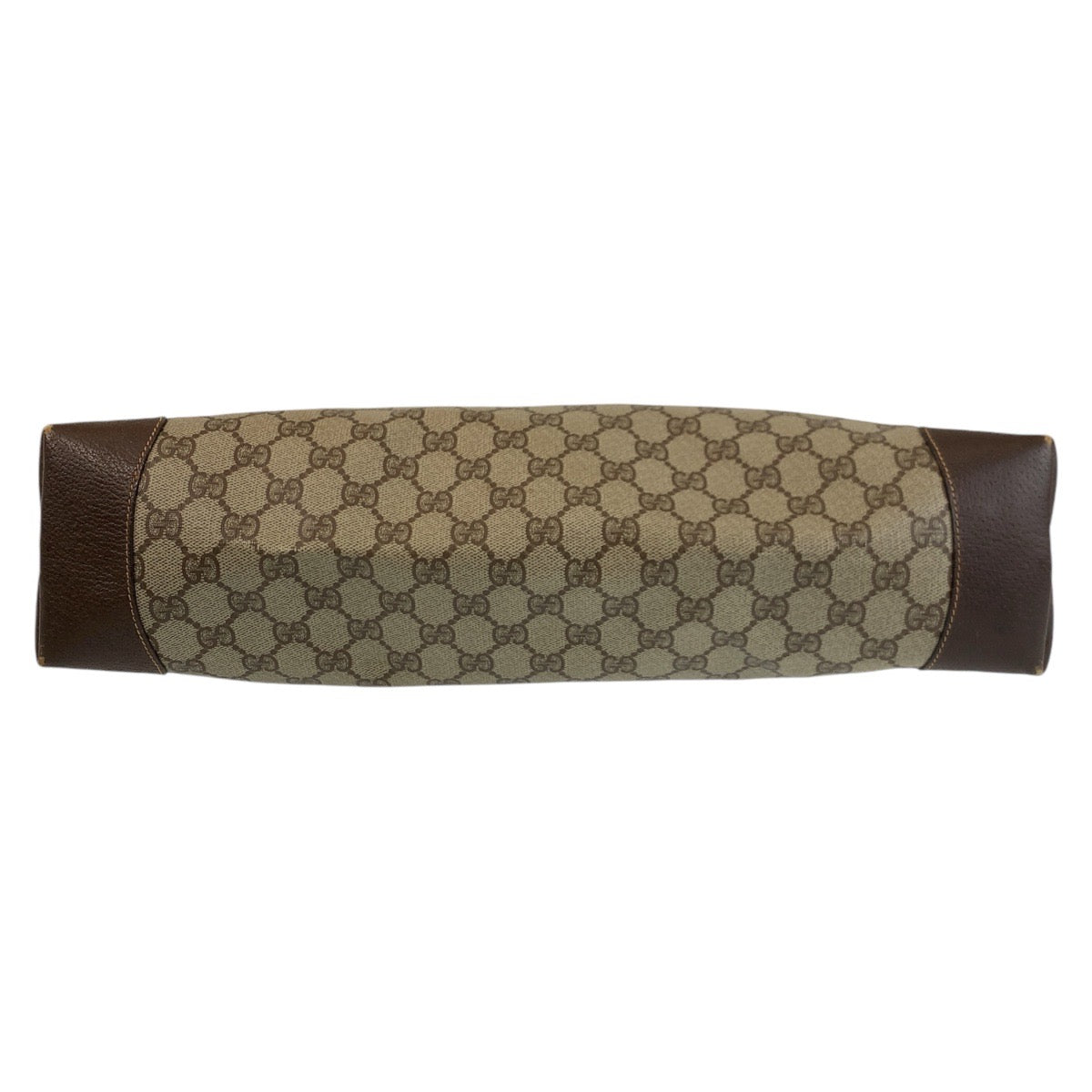 13879
GUCCI グッチ ヴィンテージ シェリーライン オールドグッチ ベージュ ブラウン ゴールド金具 PVC / レザー 002 123 0174 トートバッグ ショルダーバッグ  レディース