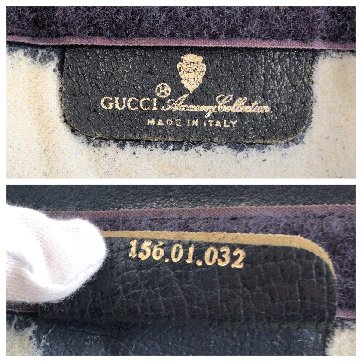 14368
GUCCI グッチ ヴィンテージ オールドグッチ シェリーライン ネイビー ゴールド金具 GGスプリームキャンバス / レザー 156 01 032 クラッチバッグ セカンドバッグ  メンズ