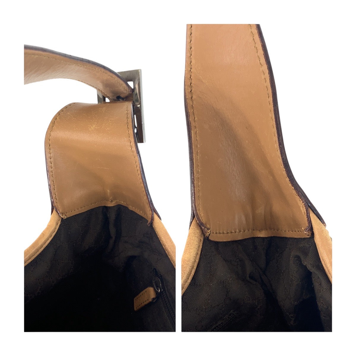 13884
GUCCI グッチ ジャッキー シェリーライン ブラウン マルチカラー シルバー金具 スウェード 001.3306 2684 ホーボー ショルダーバッグ  レディース
