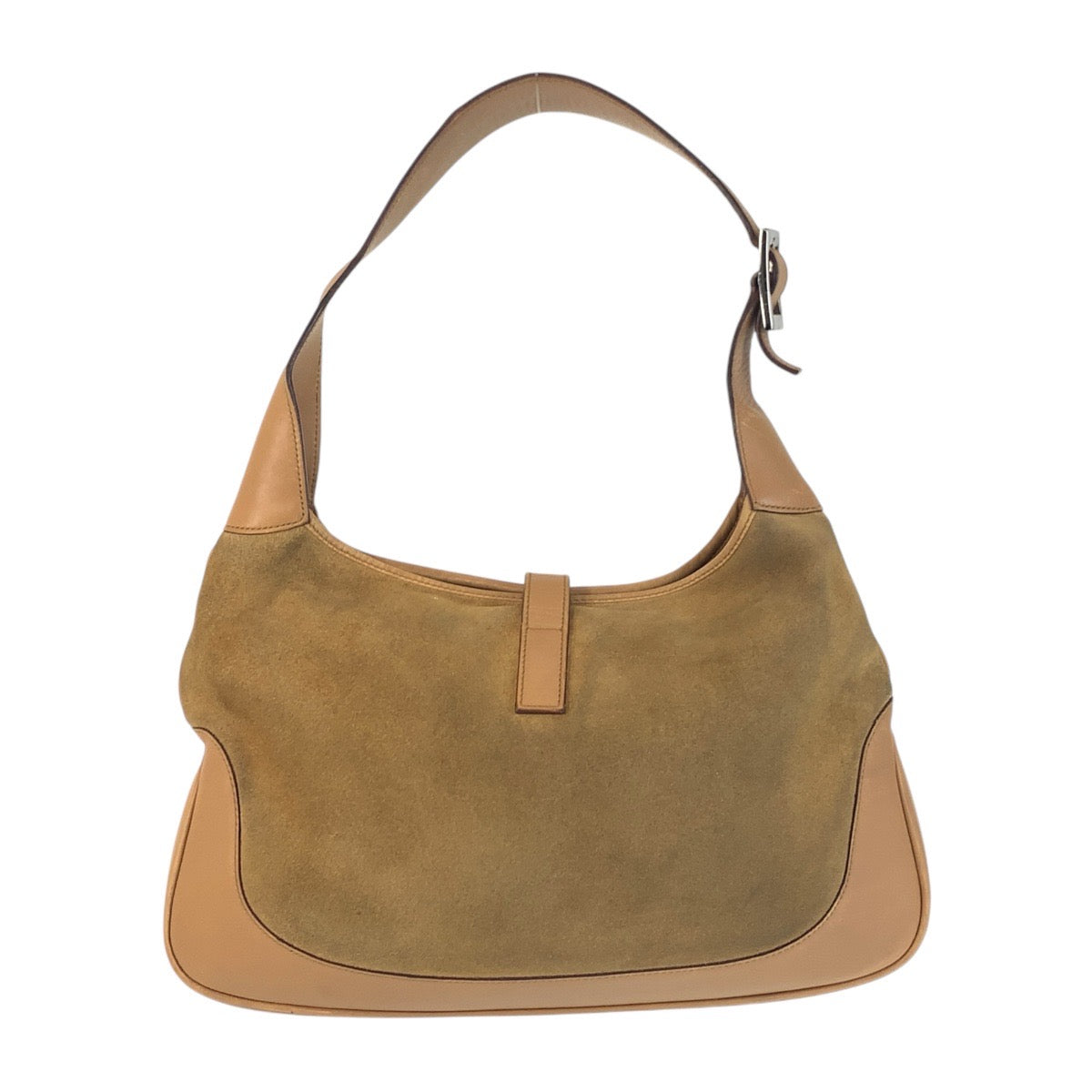 13884
GUCCI グッチ ジャッキー シェリーライン ブラウン マルチカラー シルバー金具 スウェード 001.3306 2684 ホーボー ショルダーバッグ  レディース