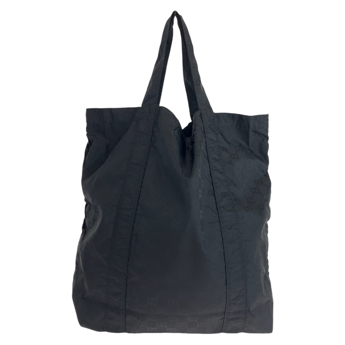 13885
GUCCI グッチ GG柄 テディベア ポーチ付き ブラック 黒 ナイロン 223669 トートバッグ エコバッグ  レディース
