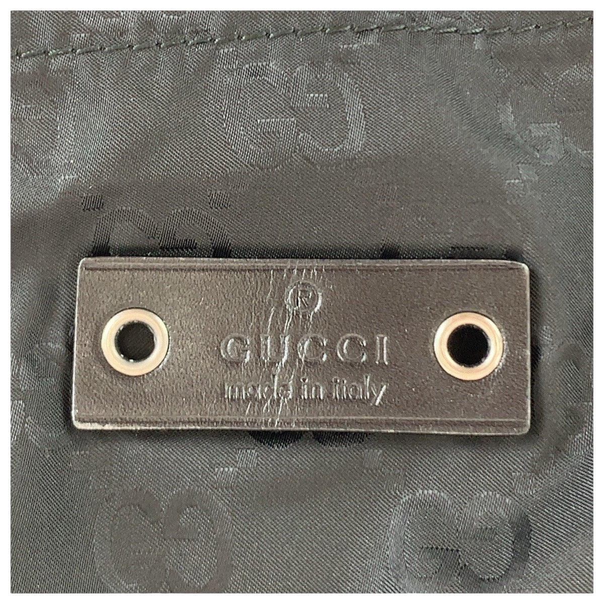 13885
GUCCI グッチ GG柄 テディベア ポーチ付き ブラック 黒 ナイロン 223669 トートバッグ エコバッグ  レディース