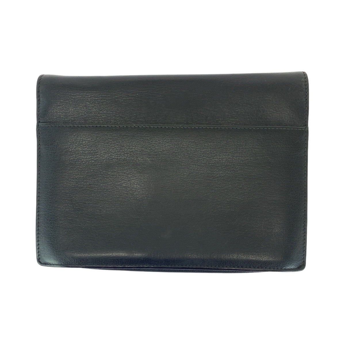 14372
GUCCI グッチ ブラック 黒 シルバー金具 レザー 3137 セカンドバッグ クラッチバッグ  メンズ