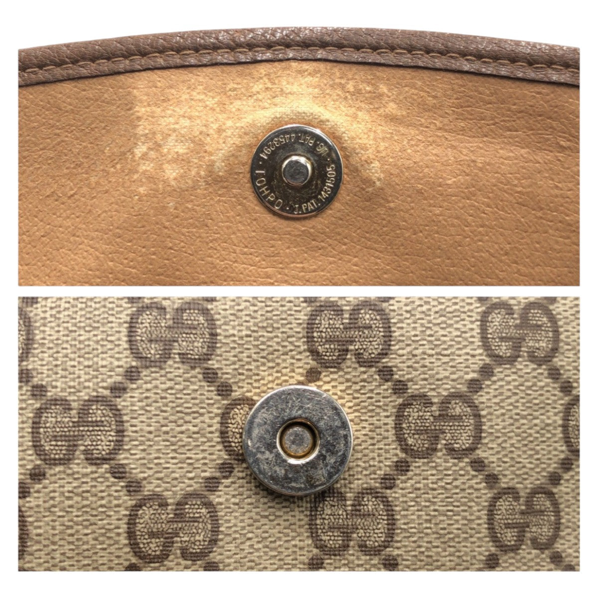 13891
GUCCI グッチ ヴィンテージ シェリーライン ベージュ ブラウン ゴールド金具 GGスプリームキャンバス 89 01 030 クラッチバッグ セカンドバッグ  レディース